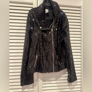 Sequin Black Jacket